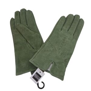 NWT Bijoux Terner | Suede Leather Green Womens Gloves Soft Lining